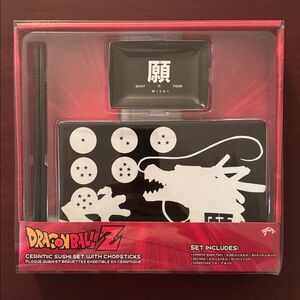 Dragon Ball Z Ceramic Sushi Set with Chopsticks